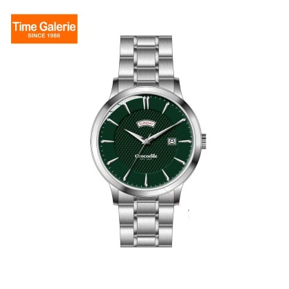 Crocodile CRDW5672.168 Silver Stainless Steel Strap Green Dial Men Watch Crocodile CRDW5672.168 Silver Stainless Steel Strap Green Dial Men Watch